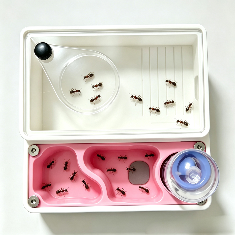 Begonia Rex - ฟาร์มมดนิ้งโครีนแบบพิมพ์ 3 มิติ อุปกรณ์สำหรับเลี้ยงมดนิ้งโครีนสำหรับผู้เริ่มต้น บ้านมดนิ้งโครีนเหมาะสำหรับมดนิ้งโครีนขนาดเล็ก รังมดนิ้งโครีนสำหรับสัตว์เลี้ยง