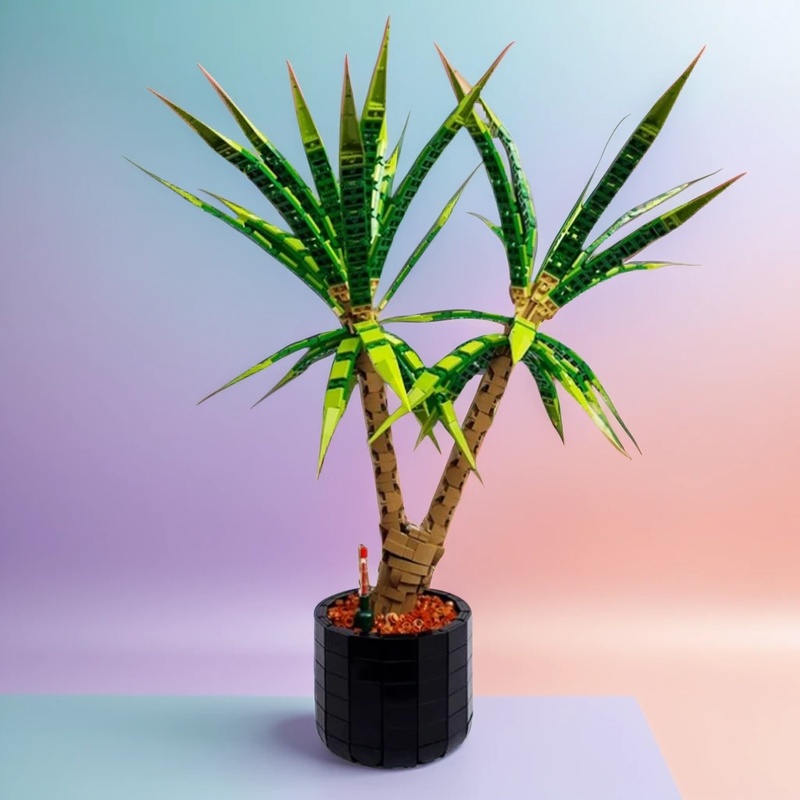 Dracaena Marginata - ชุดตัวต่อโมเดลต้นดรากีน่า มาร์จินาตา 1961 ชิ้น ของเล่นสร้างสรรค์ ระดับสูง