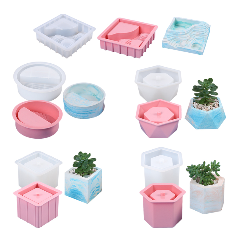 แม่พิมพ์ซิลิโคนสำหรับกระถางต้น - Echeveria Succulent บทวิจารณ์และราคา