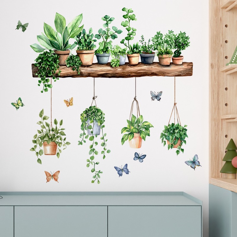 สติ๊กเกอร์ติดผนังลายต้นไม้สีเข - Echeveria Succulent บทวิจารณ์และราคา